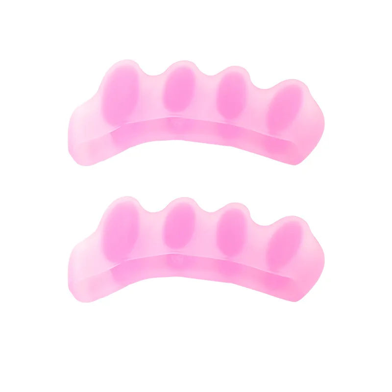 1Pair Silicone Toe Separator Hallux Valgus Corrector Bunion Orthotics Protector Pain Relief Forefoot Pad Sock Foot Care Pedicure