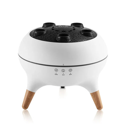 New Colorful Light Dynamic Flame Jellyfish Aromatherapy Machine Remote Control Volcanic Dynamic Vomit Ring Humidifier