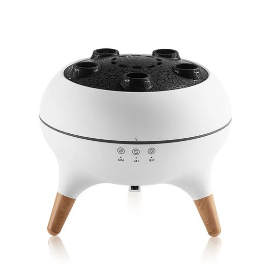 New Colorful Light Dynamic Flame Jellyfish Aromatherapy Machine Remote Control Volcanic Dynamic Vomit Ring Humidifier