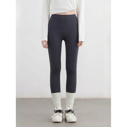 CHIC VEN Women Leggings Pants Solid High Waisted Stretch Yoga Pant Tights Fitness Elastic Running Sportswear Autumn Winter 2025