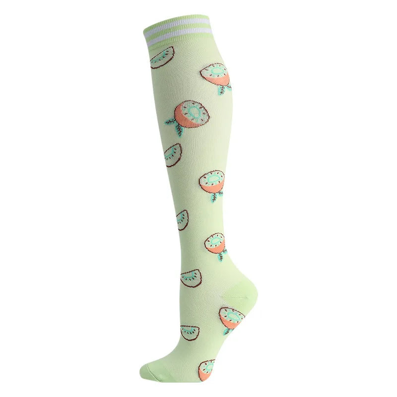 Compression Socks Sports Outdoor Running Jump Rope Yoga UNISEX Calf Pressure Socks Stockings Compress Nylon