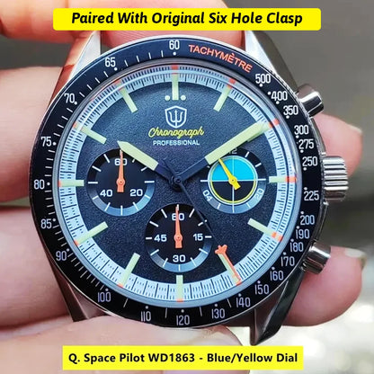 New Mechanical Quartz Watches VK63 Chronograph Sports Watches Bubble Sapphire Ar Waterproof Luminous Watches