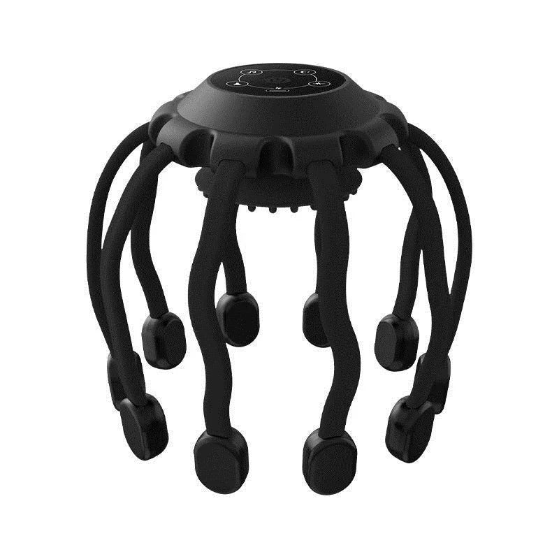 Bluetooth Head Massager Octopus Design Smart Vibration Scalp Relaxation Tool For Stress Relief Sleep Aid And Home Massage Use
