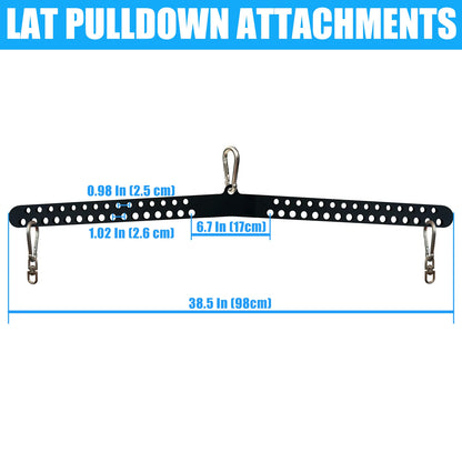 Multi-Grip LAT Pull Down Bar for Home Gym Fitness Spreader Plate LAT Pulldown Attachments for Pulley System Cable Machine