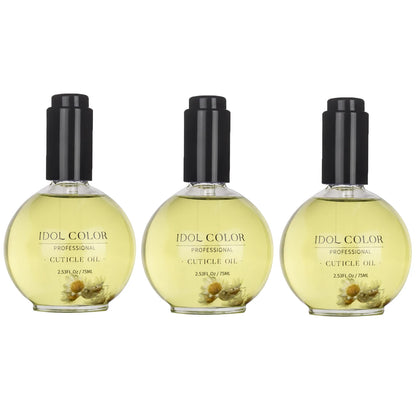 IDOL COLOR Cuticle Oil, 2.56 FL Oz, Repairs and Restores Cuticles - Organic Spa Treatment - For Stronger, Healthier Nails