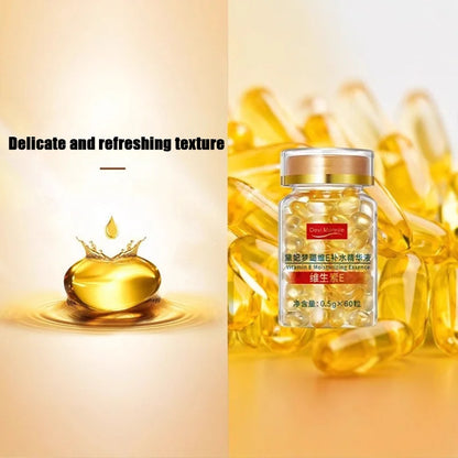 0.5g * 60pcs Vitamin E moisturizing essence oil can be used with face cream, body milk, liquid foundation and conditioner