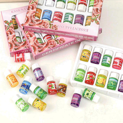 12PCS 3ML Air Freshener Natural Plant Aromatherapy Essential Oil Air Conditioning Perfume Aroma Diffuser Fragrance Humidifier