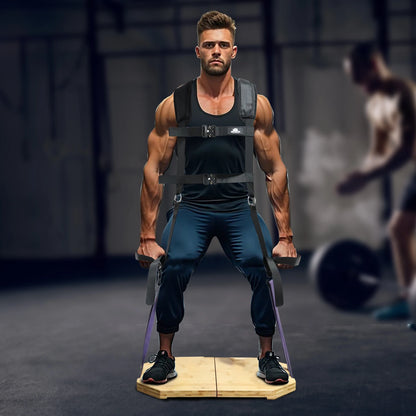 Heavy-Duty Squat Harness Vest for Resistance Bands Adjustable Weighted Training Strap for Full Body Workouts fitness equipment