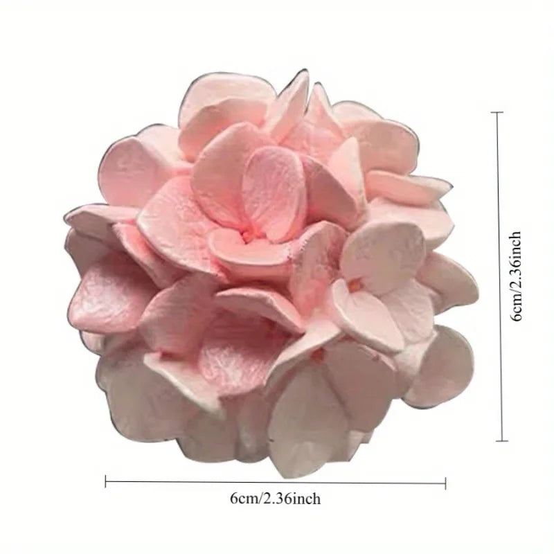 Premium Car Aromatherapy Diffuser Stone - Tulip Hydrangea Air Vent Clip Interior Decor Ornament