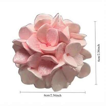 Premium Car Aromatherapy Diffuser Stone - Tulip Hydrangea Air Vent Clip Interior Decor Ornament