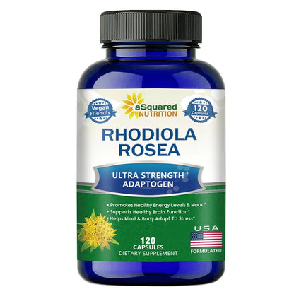 Rhodiola Rosea with Black Pepper Supplement - Confront Stress, Improves Mood, Increases Focus & Energy, Supports Brain Function