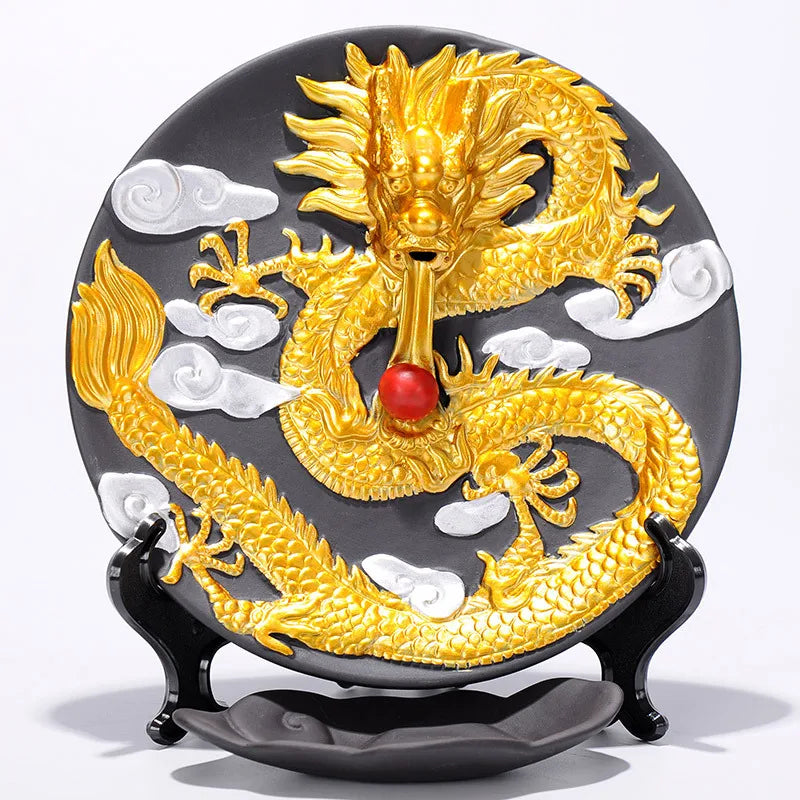 Dragon Backflow Incense Burner Big Size Sandalwood Incense Sticks Holder Ceramics Home Decor Ornaments