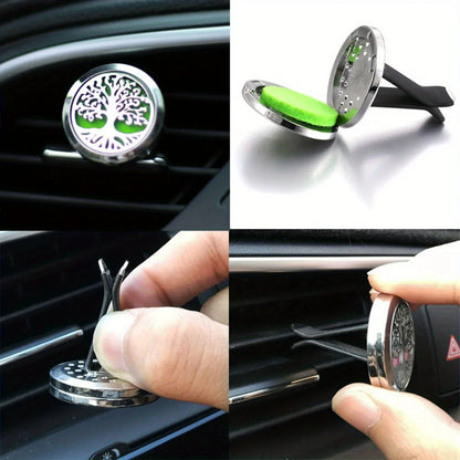 Car Diffusers, 1 PC car air vent diffuser clip (does not include fragrance chemicals) with 10 PCS pads，car AC vent interior