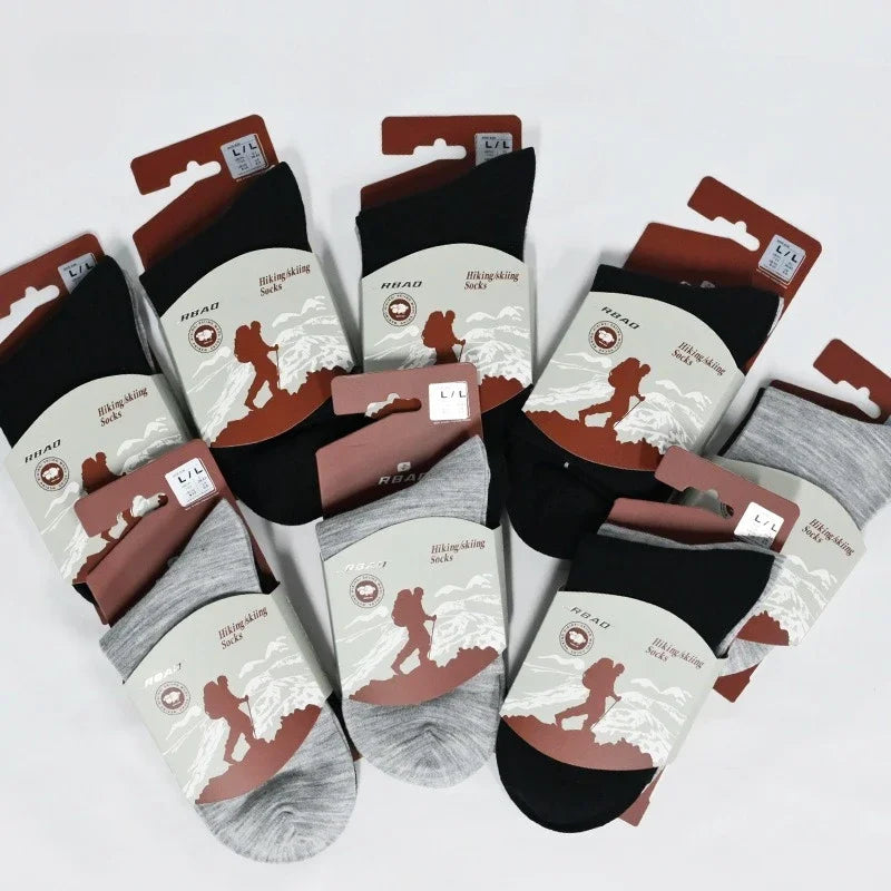 76% Merino Wool Socks Men Women Thin Lightweight Hiking Socks Merino Casual Dress Socks Moisture Wicking 2 Pairs Asian Size