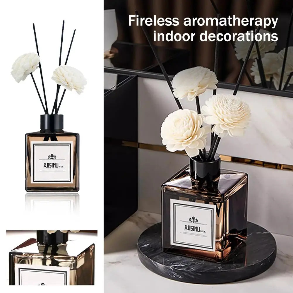 Flameless Home Fragrance fragrans gardenia Aromatherapy Oil with Reed Diffuser Stick Liquid Air Freshener Room Decor Ornaments