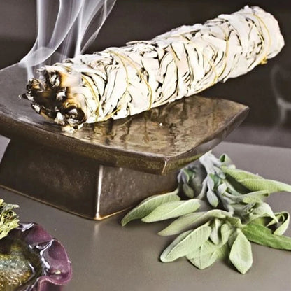 Meditation Incense White Sage Pure Grass Bundle California Smudge Stick Wand for Spiritual Incense Sticks Burning Aromatherapy
