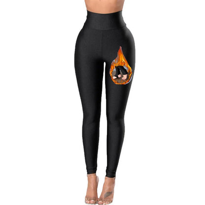 Metallic Leggings Shiny High Waist Black Wave Active Massage Adult Leggings Warm Winter Thermal Fleece Pants  Sparkle