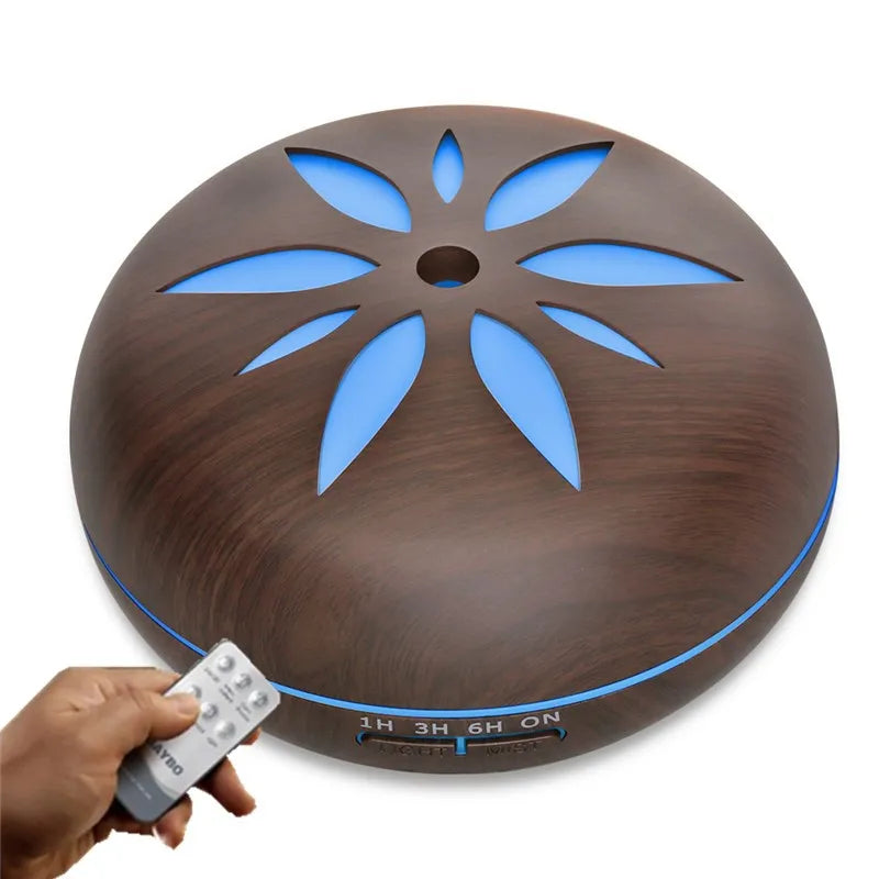 Air Humidifier Aroma Diffuser With Power Adapter, Essential Oil Machine With Seven-Color Changing Night Light, Home Fragrance