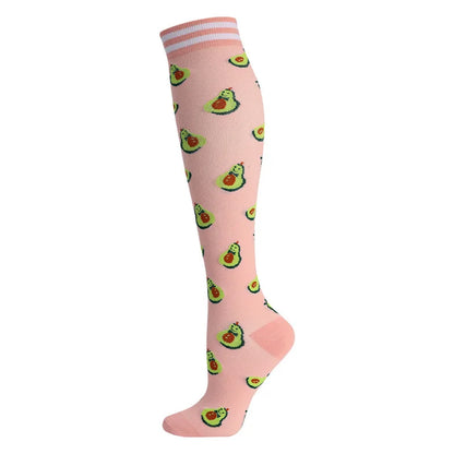 Compression Socks Sports Outdoor Running Jump Rope Yoga UNISEX Calf Pressure Socks Stockings Compress Nylon