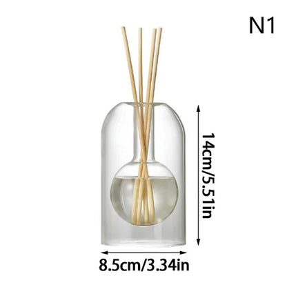 Aromatherapy Diffuser Bottle Glass Essential Oil With Diffusers Sticks Storage Containers Transaprent Modern Home Decorations