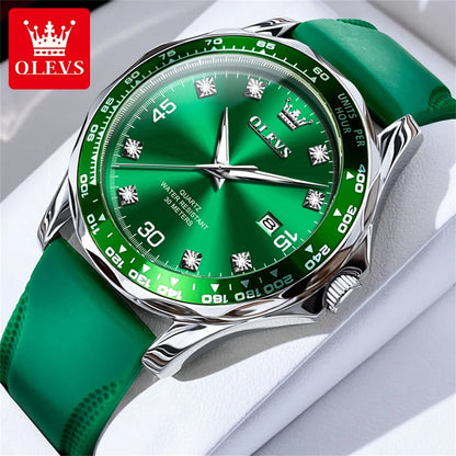 OLEVS 9988 Quartz Watch for Men Luxury Style Waterproof Stainless steel TOP Brand Classic Date Men's Watches Relógio Masculino