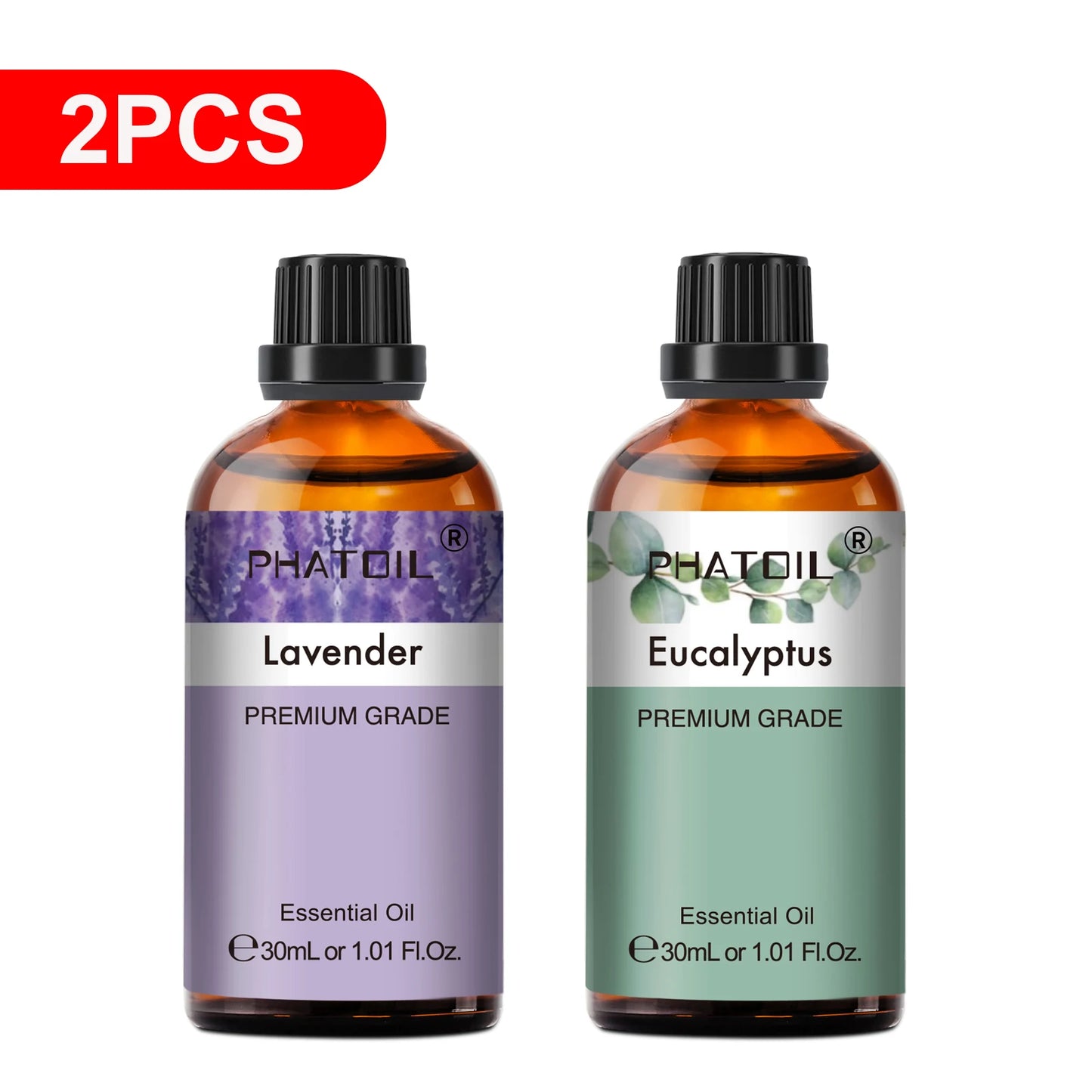 PHATOIL Reed Diffuser Essential Oil For Aromatherapy-30ml Lavender Lemon Eucalyptus Sweet Orange Sandalwood Aroma Essential Oils