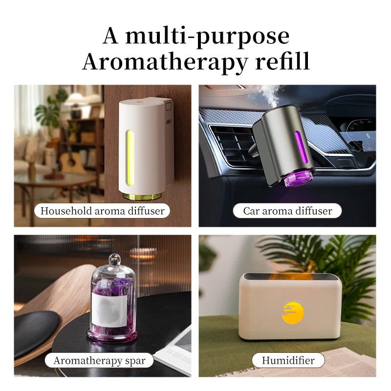100ml Aluminum Bottle Essential Oil Car Aromatherapy Machine Essential Oil Supplement Suitable For Home Aromatherapy Machine