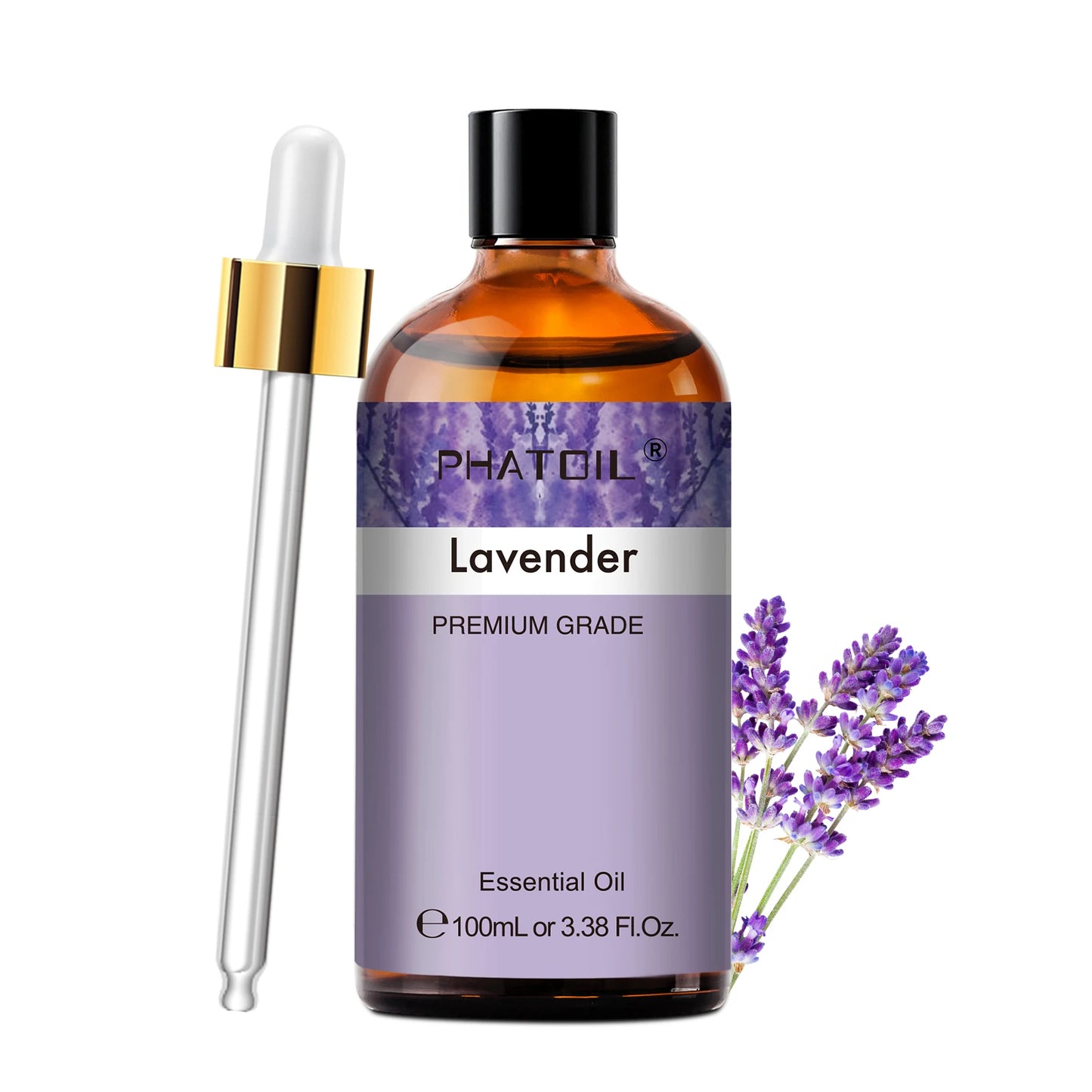 PHATOIL 100ml Aromatherapy Essential Oil-Lavender Rose Vanilla Eucalyptus Sandalwood Pine Needles for Diffuser,Candle Making