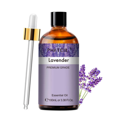 PHATOIL 100ml Aromatherapy Essential Oil-Lavender Rose Vanilla Eucalyptus Sandalwood Pine Needles for Diffuser,Candle Making