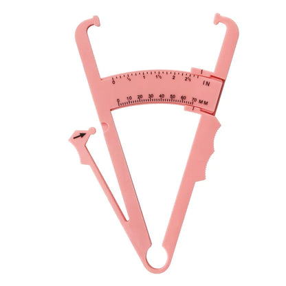 Body Fat Loss Tester Calculator Caliper Fitness Clip Fat Measurement Tool Slim Chart Skinfold Test Instrumen