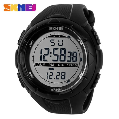 SKMEI 1025 Sports Countdown Electronic Mens Wristwatches Waterproof Digital Watch for Men Shockproof Military Clock Reloj Hombre