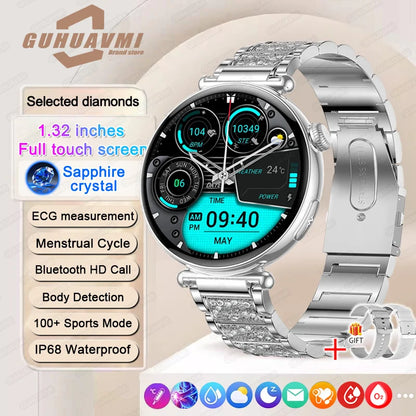 New Smart Watch For Women Gift Full Touch Screen Sports Fitness Watches Bluetooth Calls Digital Female health Smartwatch Ladies