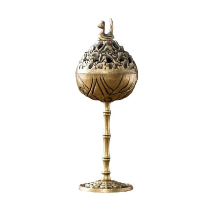 Family Desktop Retro Incense Burner Traditional Style Unique Incense Holder Home Indoor Antique Charming Incense Decoration