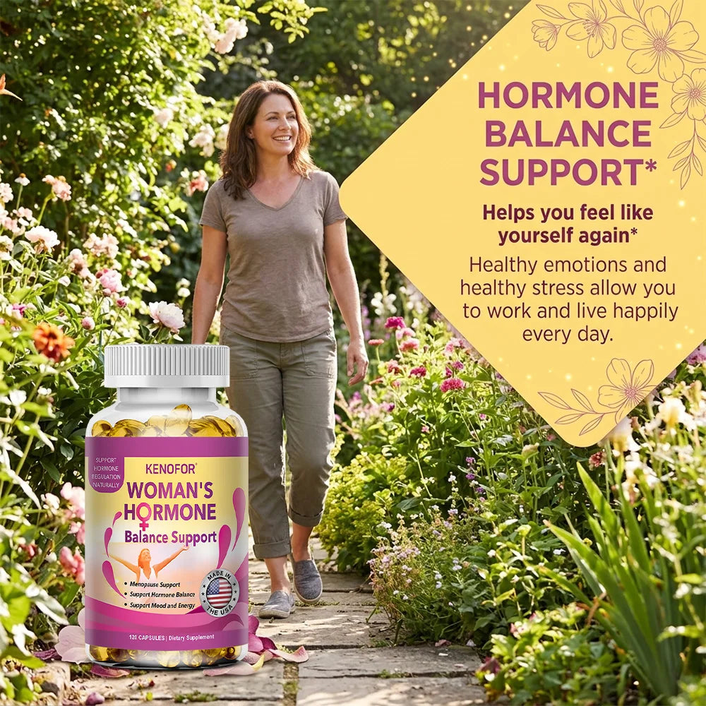 Women’s Menopause Support Supplement, Enhancing Hot Flashes, Night Sweats, Mood Swings & Fatigue, Supports Daily Wellness
