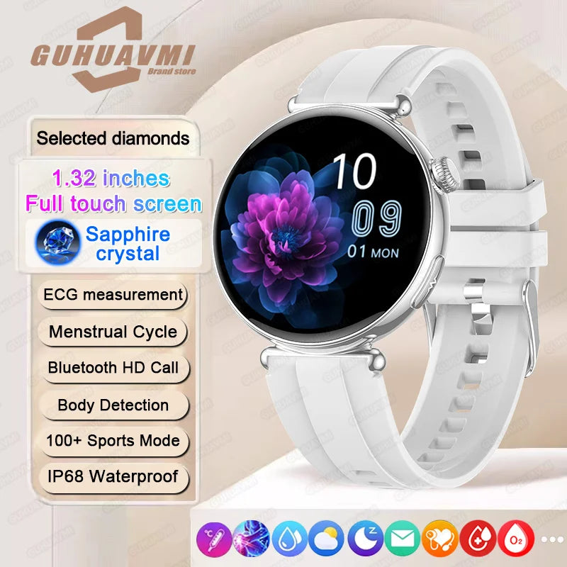 New Smart Watch For Women Gift Full Touch Screen Sports Fitness Watches Bluetooth Calls Digital Female health Smartwatch Ladies