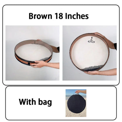 Wave Drum Sound Healing Professional Yoga Meditation Sheepskin Drums Spiritual Relaxation Massage Tambourine Musical Instrument