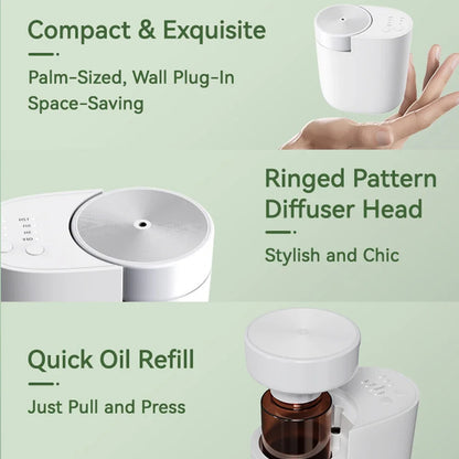 Plug in Wall Waterless Diffuser Room Fragrance Diffuser for Home Hotel Toilet Bathroom Wireless Portable Aromatherapy Diffuser