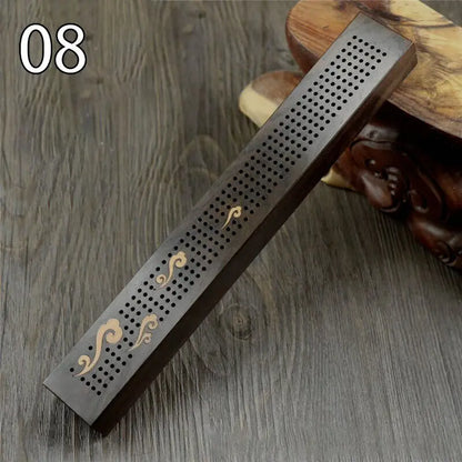 New Wood Aromatherapy Incense Stick Holder Hollow Incense Burner Censer Box Line Incense Burner Handmade Decoration Craft Gifts