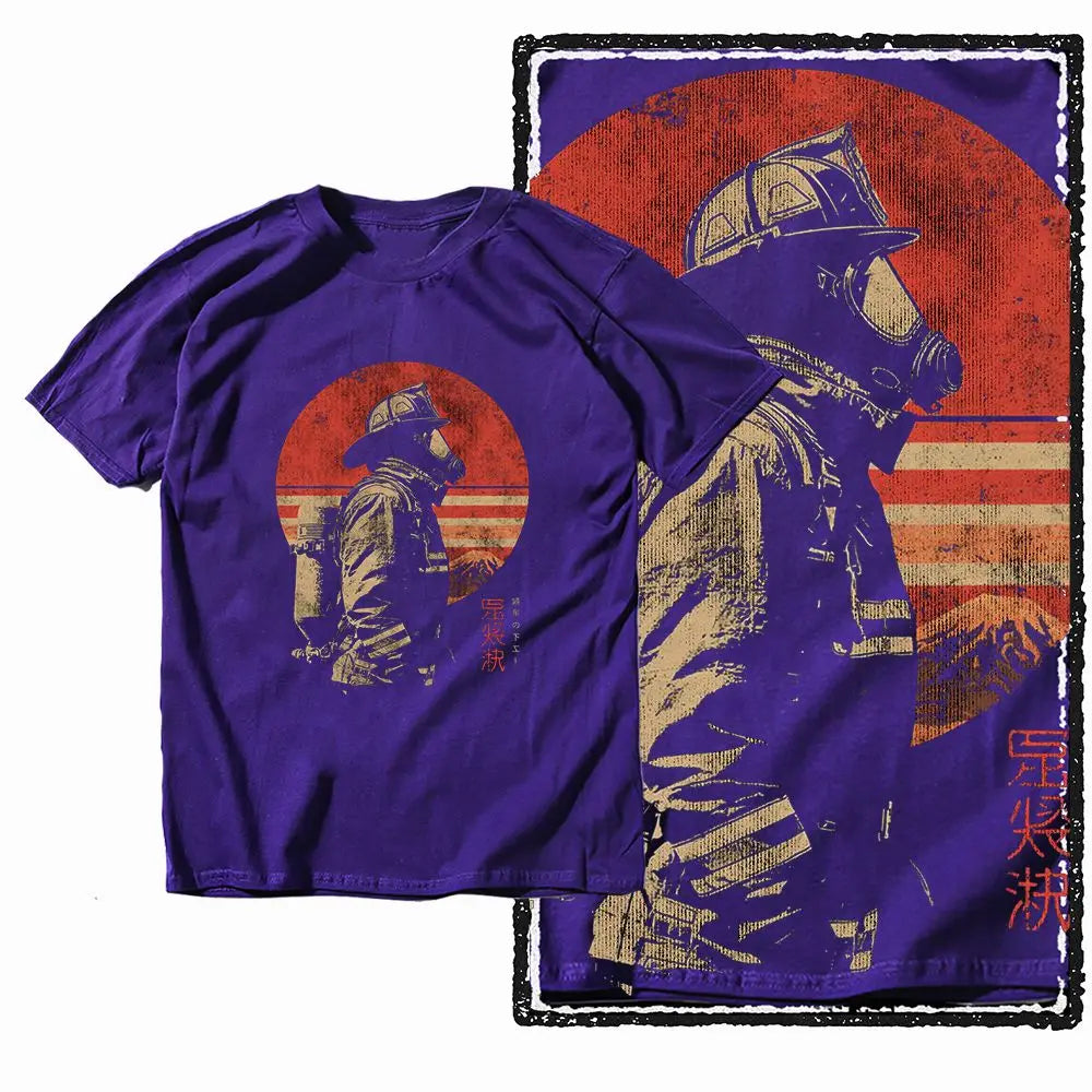 G28 Purple Cotton Cool Dragon Graphic Men T-shirt |  Streetwear Big Size Vintage O-neck men's Tee Tshirt