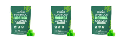 Superfood Moringa Gummies with Vitamin C D3 B12 Supports Immunity & Energy Rich in Antioxidants 60 Gummies Dietary Supplement