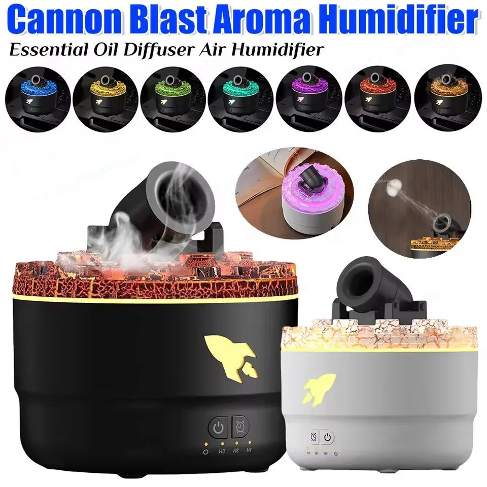 Cannon Blast Aroma Humidifier Essential Oil Diffuser Cannon Blast Turret Aromatherapy Humidifier Aroma Diffuser Air Humidifier