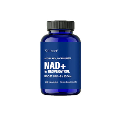Resveratrol NAD+ Supplement - Support Cellular Health, Stamina & Healthy Aging, Supports DNA Repair and Healthy Metabolism