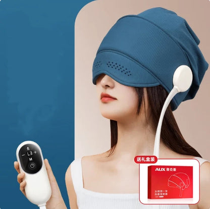 Rechargeable Electric Head And Eye Massager with Heat for Stress Relief Fatigue Relaxation - Headache Relief Massage Tool
