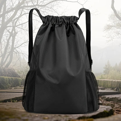 Neutral Drawstring Backpack, Large Capacity Sports Bag, Suitable for Travel, Sports, Fitness, Large Capacity Men's Backpacks
