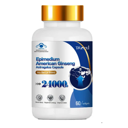 Extra Strength Supplement with Epimedium & Panax Ginseng Extract, Male Enhancing Supplement Supports Improve Male Energy Levels