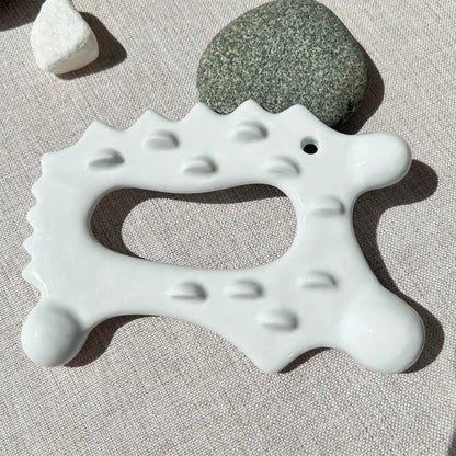 Ceramic Gua Sha Massager Body Skin Scraping Facial Guasha for Slim Face and Body Muscle Relaxation