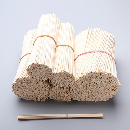 500Pcs Dia 5, 4, 3mm X, L40, 30, 25, 20cm Indonesian Aroma Essential Oil Diffuser Rod,Wood Rattan Sticks for Home Decor,