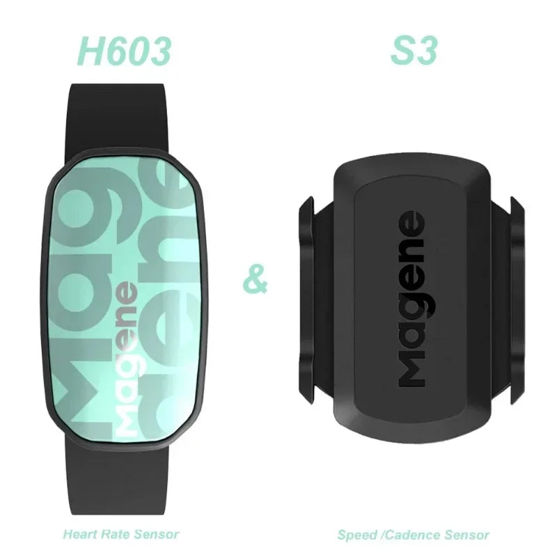 Magene H603 Heart Rate Monitor Split Chest Strap HRM Fitness Tracker Mover Bluetooth ANT Sensor Health App Compatible Zwift