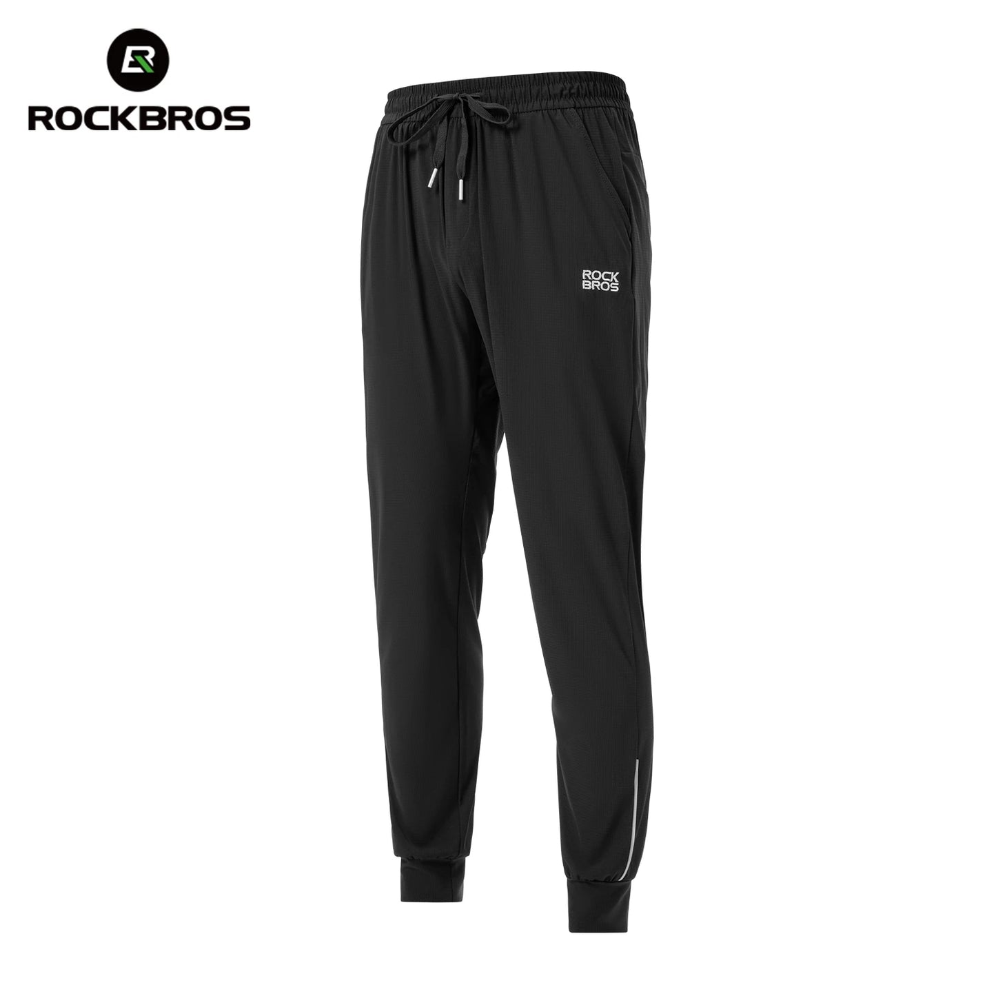 ROCKBROS Summer Cycling Pants Lightweight High Elastic Waterproof Breathable Trousers Sunscreen Men Fitness Outdoor Sports Pants