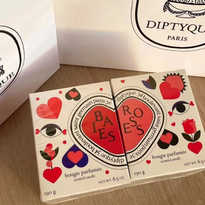 190g Aromatherapy Candle City Limited Edition Pure Natural Plant Essential Oil Scented Candle Cafe Chantilly Christmas Home Gift